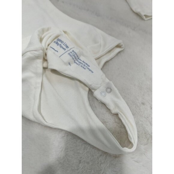 NWTD NAKED WARDROBE Size L Long Sleeve Bodysuit White - Picture 8 of 12
